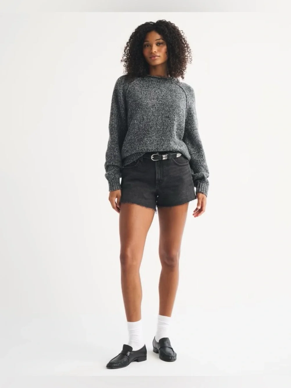 A&F - The 90’s Relaxed Cut Off Shorts High Rise Curve Love
